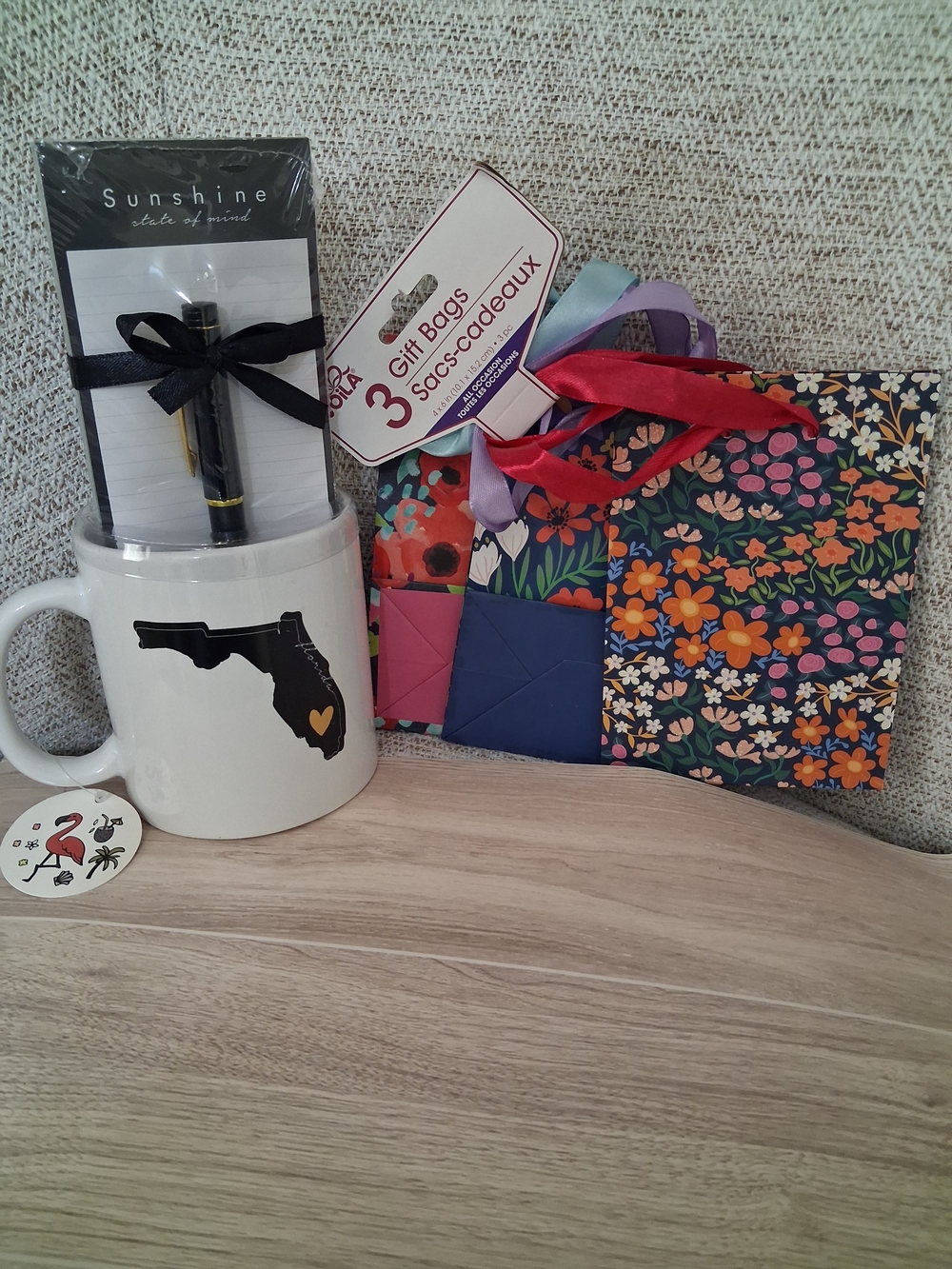 Mug Gift Set/ Vintage Florida With 3 Gift Bags